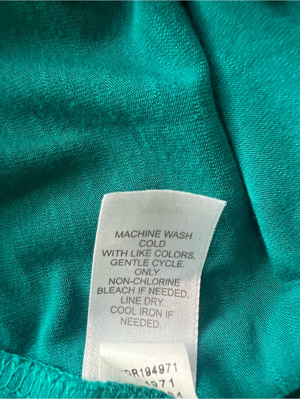 J. Jill Boatneck Elliptical Knit Maxi Dress Sleeveless with Pockets Teal XL - Picture 10 of 10